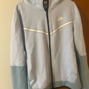 Nike Sky Blue and Black Zip-Up Jacket